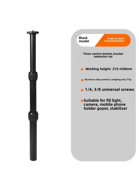 INS360 Selfie Stick Is Suitable For DJI Feiyu Zhiyun Stabilizer Extension Rod Stabilizer Carbon Fiber Extension Rod-Color:Three-section Bottom Bracket