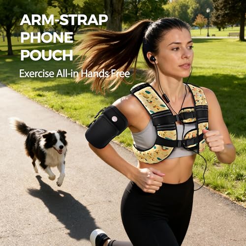 PACEARTH Weighted Vest,6lb/8lb/10lb/12lb/16lb/20lb/25lb/30lb Weight Vest with Reflective Stripe, Body Weight Vests for Women, Men, Weight Loss Workout, Strength Training, Running, Walking, Jogging - Image 5