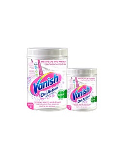 Vanish Oxi Action Crystal White Fabric Stain Remover Powder with Scoop, 900g + 450g