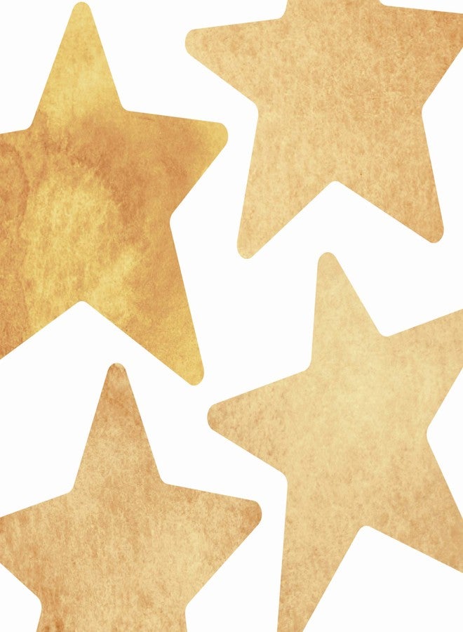 Simple Shapes Watercolor Stars - Vinyl Peel and Stick (Gold) - Image 3