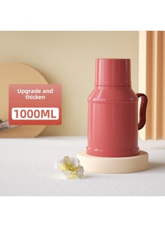 Wholesale Office Mini Small Thermos Old-fashioned Thermos Small Size Water Bottle Thermos Household Small Thermos Insulation-Color:Red (shell + Liner + Bottle Stopper) Complete Set-Capacity:1.6L