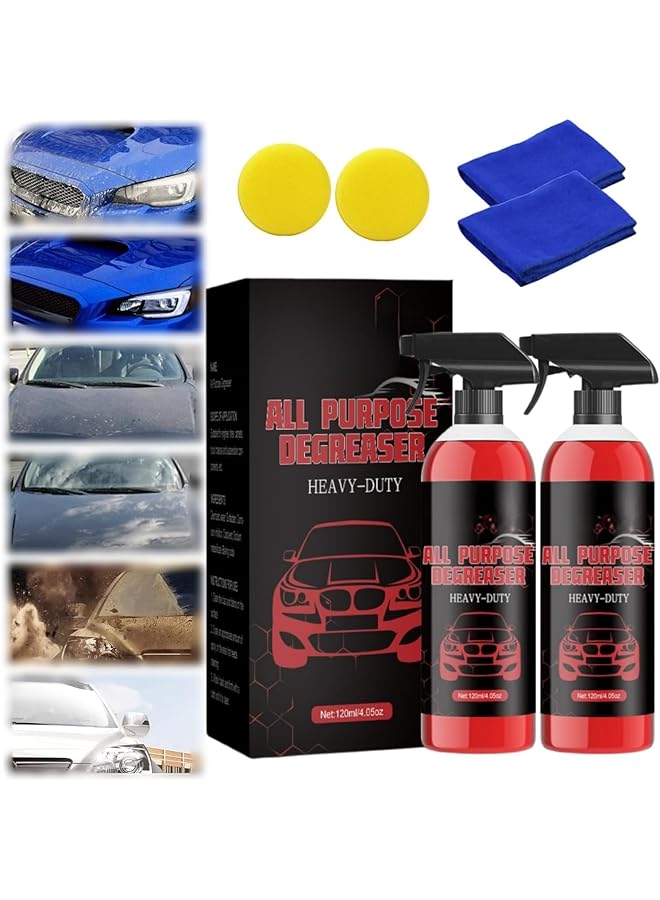 KASTWAVE Multi-Purpose Cleaner For Auto Surfaces, All Purpose Cleaning Spray, Multi-Purpose Car Cleaner, Interior Car Cleaner, Car Cleaner Spray For All Auto Surfaces (2 Pcs) - Image 1