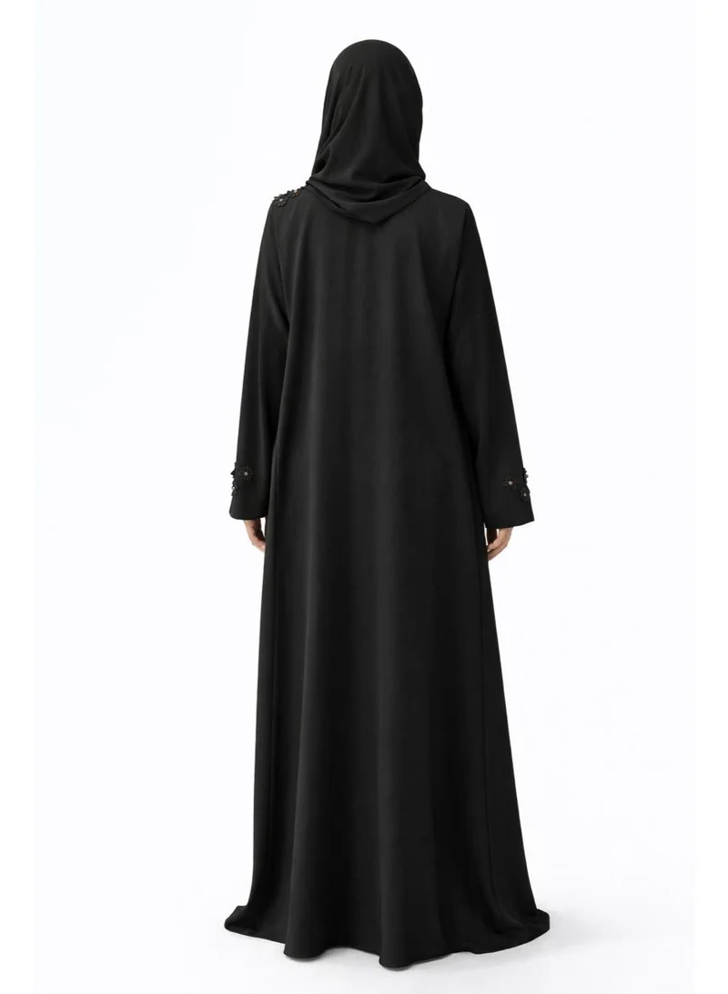 Ophelia  Elegant Floral Embroidered Modest Maxi Dress – Luxury Ramadan & Eid Abaya for Women | Best Price UAE