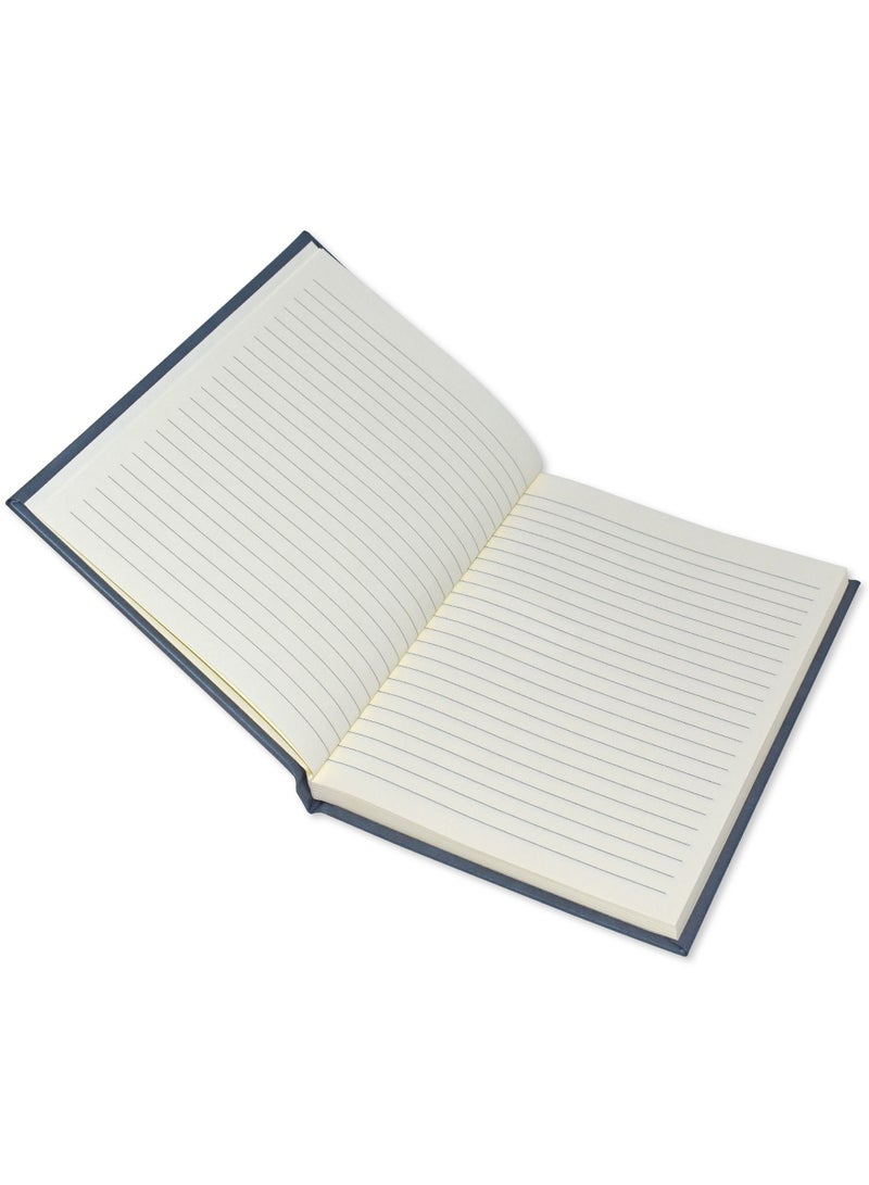 FIS دفتر FIS جلد ملصق، حجم A5، ورق إيطالي عاجي، 70 GSM، 196 صفحة، 8 مم مسطر، غلاف صلب، لون رمادي - FSNBHCA5IVBLGY - Image 2