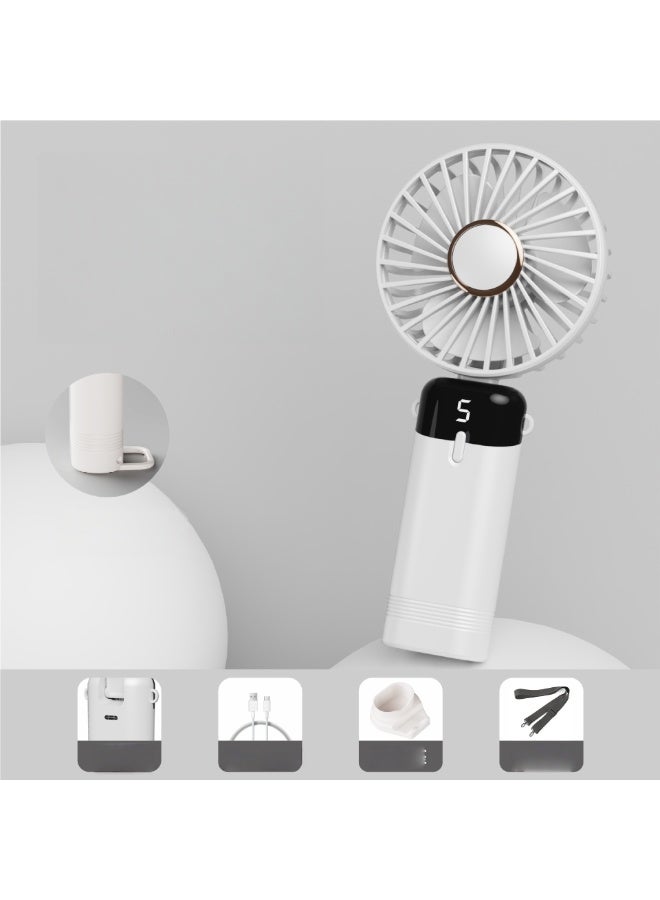 Nariele New USB Charging Silent Lightweight Portable Handheld Fan