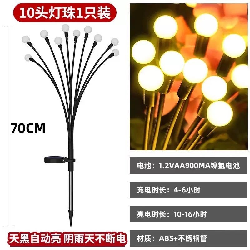 Solar-Powered Garden Lights - Waterproof Outdoor Decorative Lamp for Lawn, Patio, and Yard