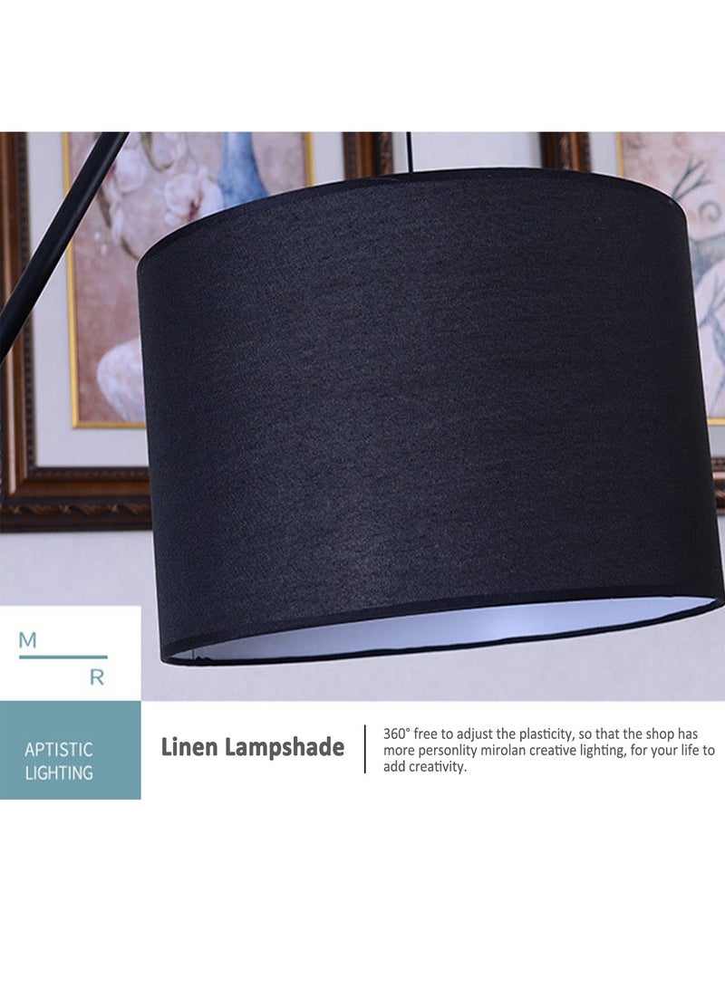 شاربدو مصباح أرضي LED رأسي بسيط إسكندنافي دافئ مضاد للوهج لحماية العين مصباح قائم لغرفة النوم وغرفة المعيشة إضاءة أرضية مع عاكس الضوء من القماش - Image 4