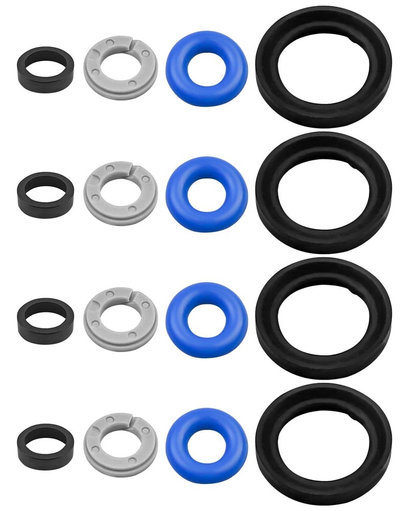 Fuel Injector Seal Repair Kit Fit for Hyundai Sonata Kia Sorento 24L 20152018 Replace 353102GGA0 353102GGA0 353102GGA1 4 Sets
