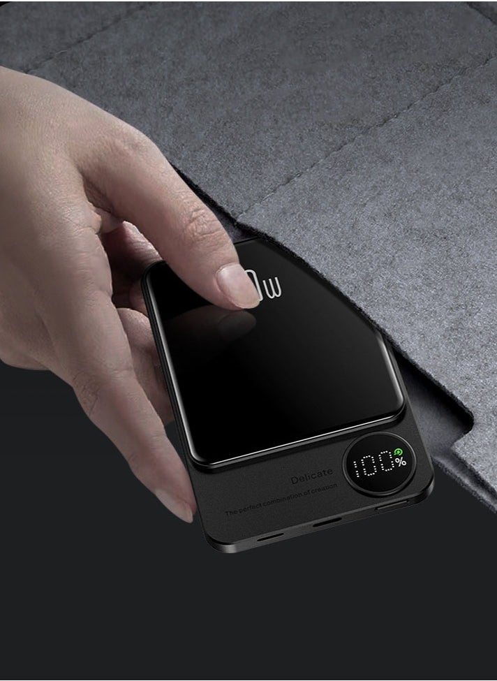 Portable Magnetic Power Bank with PD 20W and 15W Wireless Fast Charging for MagSafe - External Battery Compatible with iPhone