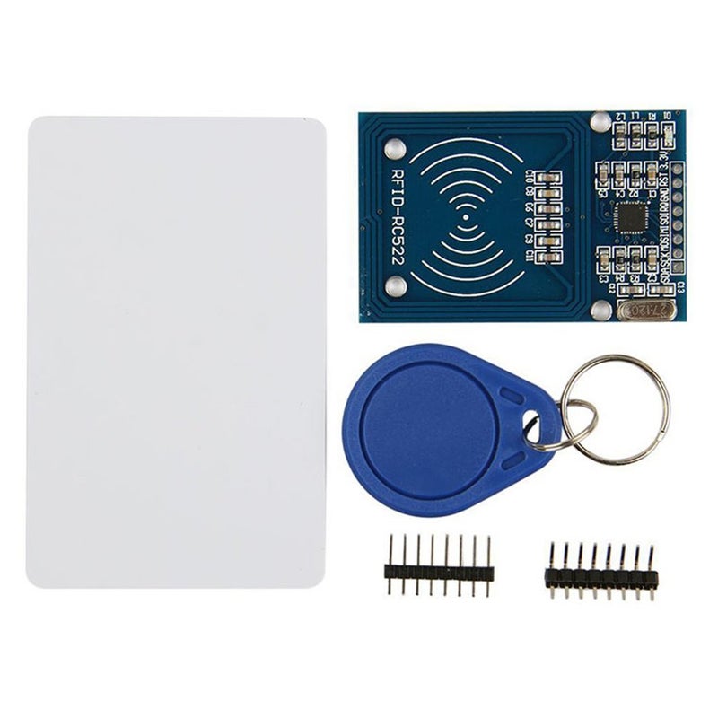 HiLetgo RFID Kit - Mifare RC522 RF IC Card Sensor Module + S50 Blank Card + Key Ring for Arduino Raspberry Pi - Image 1