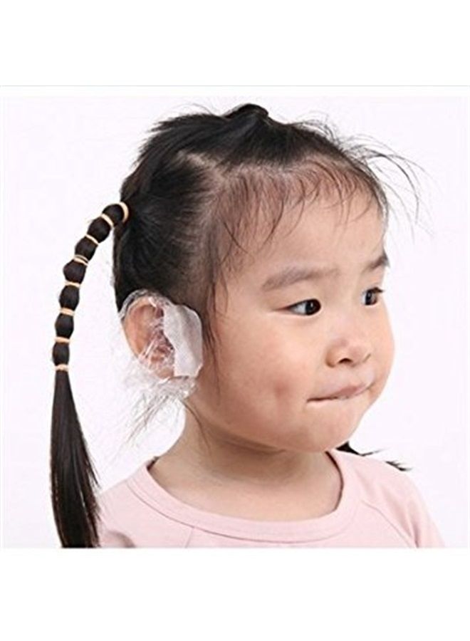 Elandy 100PCS Disposable Hair Dyer Ear Protector Covers Shower Caps for Ears Clear Hair Dye Hair Bathing Beauty Earmuffs Shower Cap - Image 4