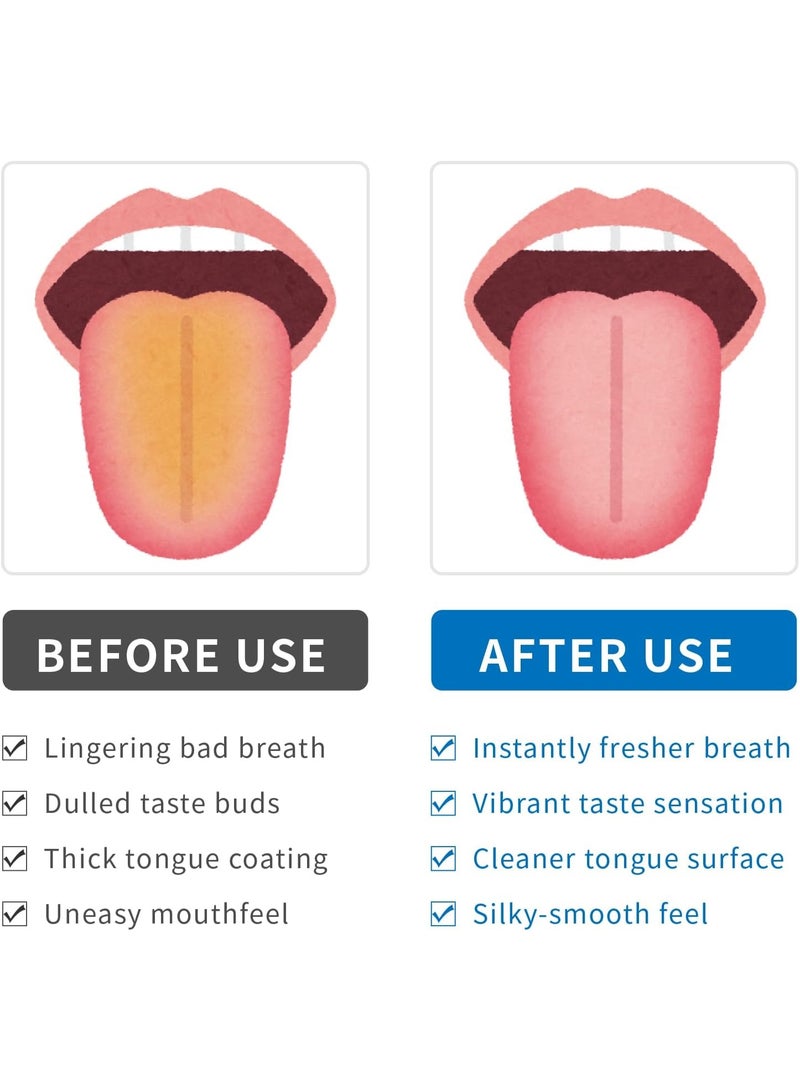 40 Count Disposable Tongue Cleaners (2 Boxes of 20), Dual Function Plastic Tongue Scrapers with Built-in Toothpick, Ergonomic Tongue Brush for Fresh Breath & Oral Care - Image 3