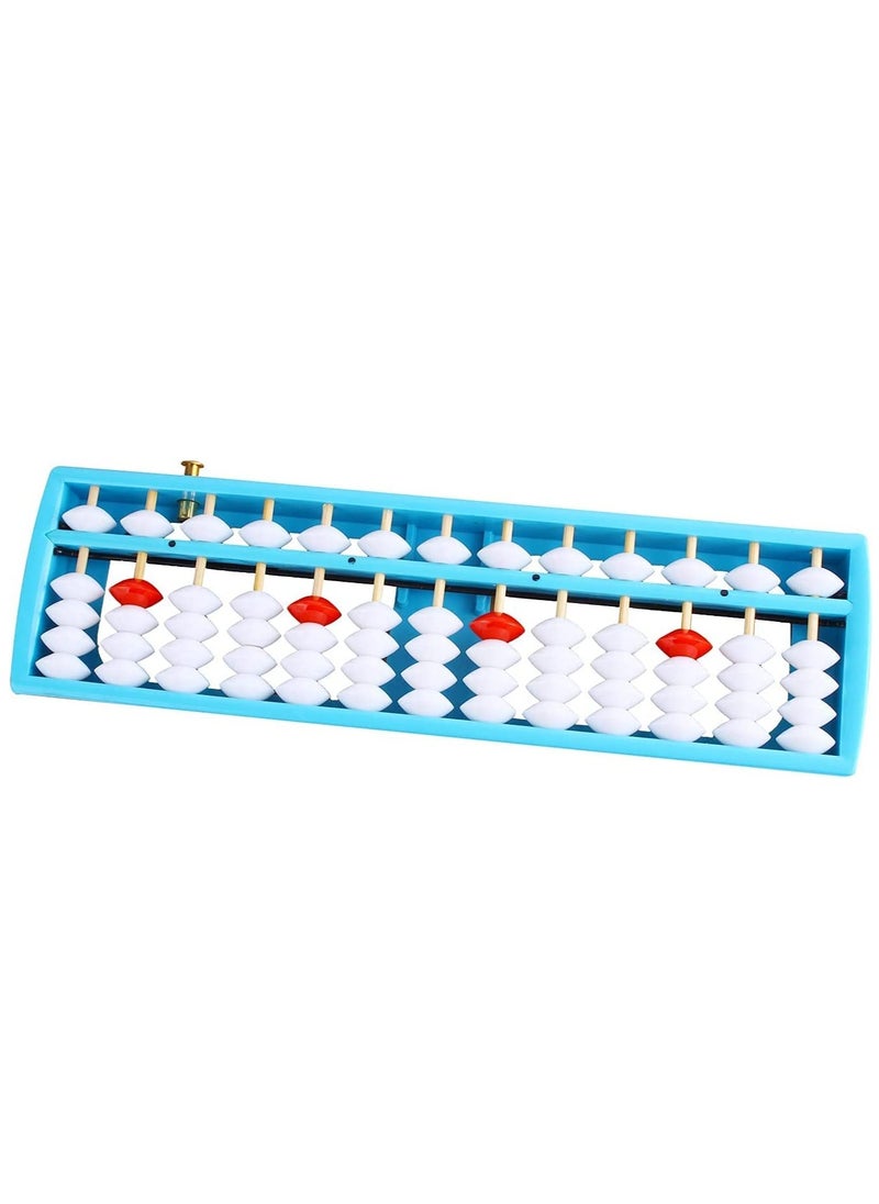 KASTWAVE - Abacus, Bead Arithmetic Counting Abacus with Reset Button 13 Column Chinese Calculator Math Counting Tool for Students Kid Calculator Counting Tool for Kid Educational Brain Teaser Toys Gift - Image 1
