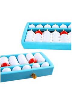 KASTWAVE Abacus, Bead Arithmetic Counting Abacus with Reset Button 13 Column Chinese Calculator Math Counting Tool for Students Kid Calculator Counting Tool for Kid Educational Brain Teaser Toys Gift  - Image 2