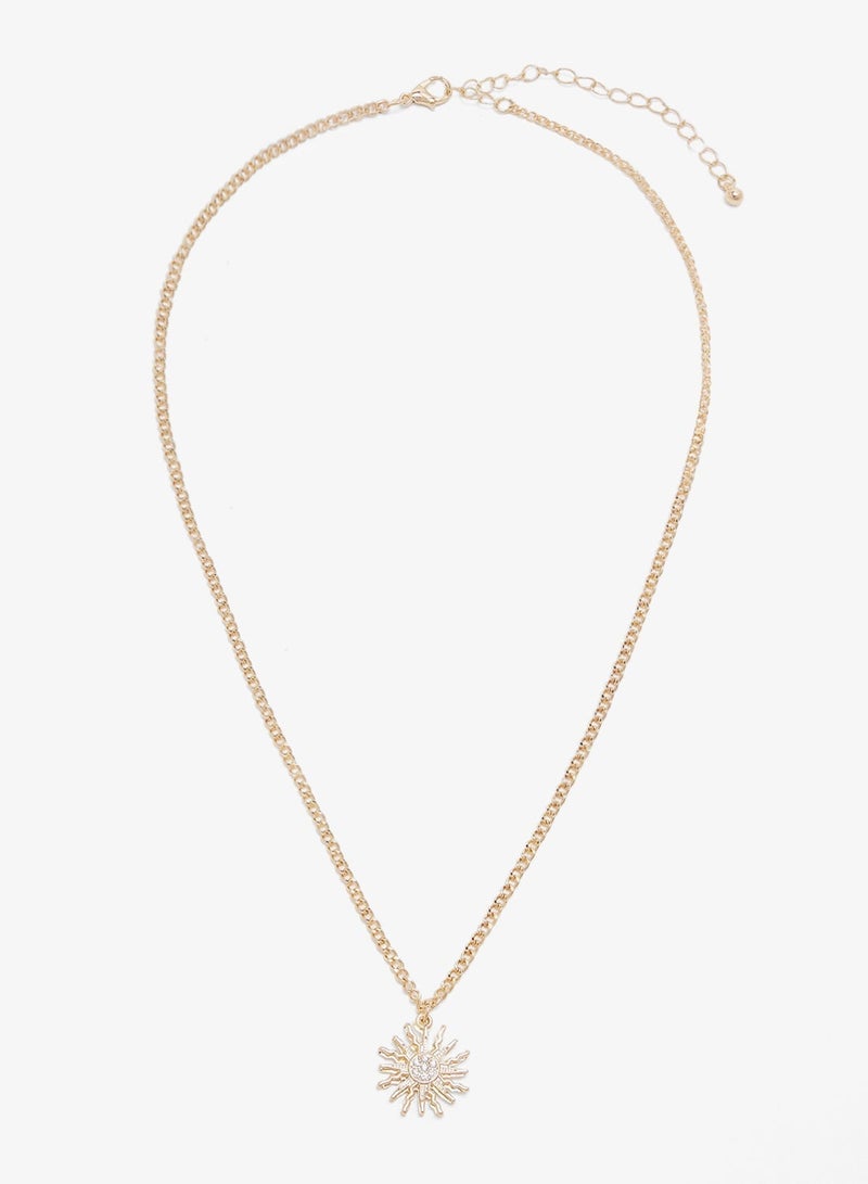 ELLA Layered Dainty Drop Down Necklace - Image 4