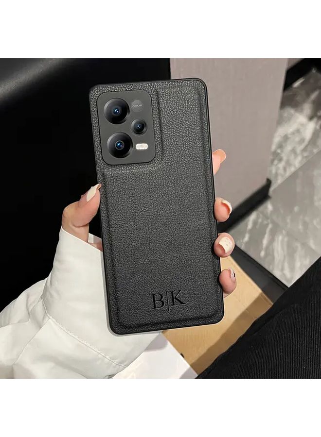 Custom Name Initials 3D Engraving Phone Case For Xiaomi 11 Lite 5G NE Black - Image 1