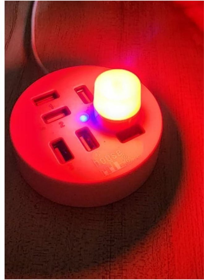 SUNIFY - 2 PCS LED Night Light Bulb USB Type  New , car usb night light, led toilet light, nite light bulb baby, bright night light for kids bedroom, USB mini light led(RED) - Image 1