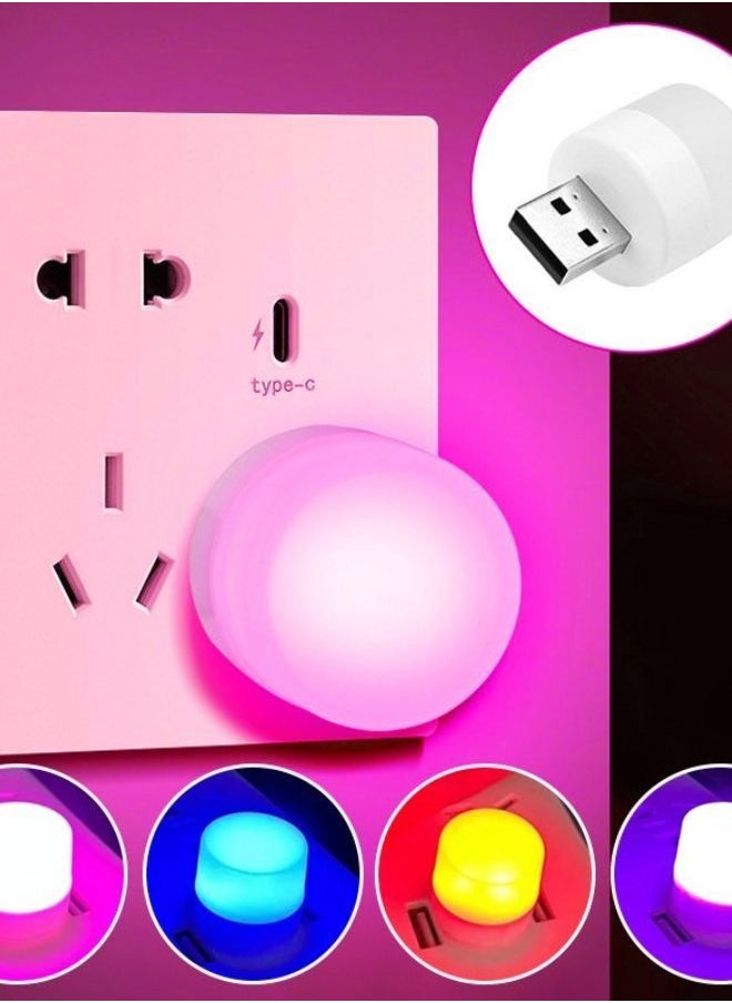 SUNIFY - 2 PCS LED Night Light Bulb USB Type  New , car usb night light, led toilet light, nite light bulb baby, bright night light for kids bedroom, USB mini light led(RED) - Image 1