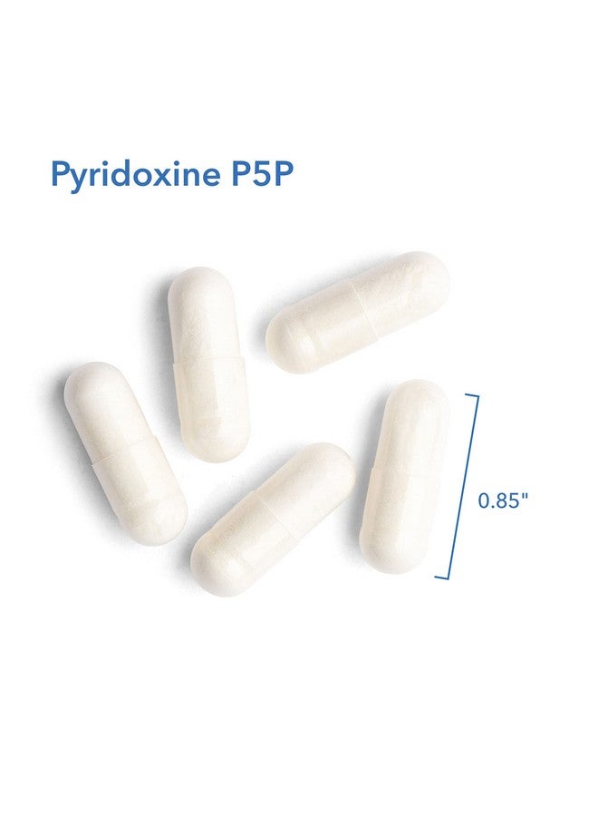 Allergy Research Group فيتامين ب6 بيريودوكسين P5P بجرعة عالية بيريودوكسال 5 فوسفات 60 كبسولة نباتية - Image 5