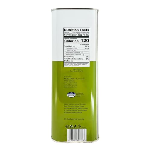 Terra Creta | Award Winning | Kolymvari Estates | 100% Pure Greek Olive Oil | Cold Extracted | Protective Designation of Origin | 3Ltr - (101.4 fl.oz) Tin - Image 3