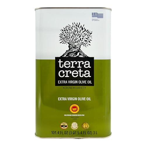 Terra Creta | Award Winning | Kolymvari Estates | 100% Pure Greek Olive Oil | Cold Extracted | Protective Designation of Origin | 3Ltr - (101.4 fl.oz) Tin - Image 1