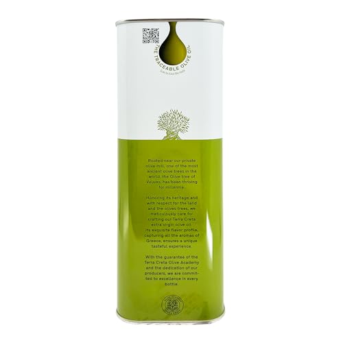 Terra Creta | Award Winning | Kolymvari Estates | 100% Pure Greek Olive Oil | Cold Extracted | Protective Designation of Origin | 3Ltr - (101.4 fl.oz) Tin - Image 4