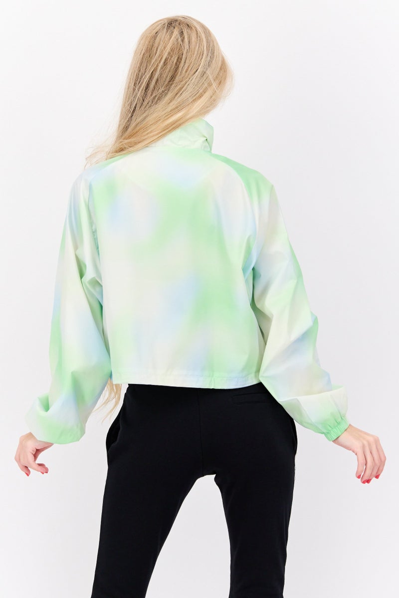 PUMA جاكيت تدريب رياضي للنساء بشعار العلامة التجارية، متعدد الألوان - Image 3