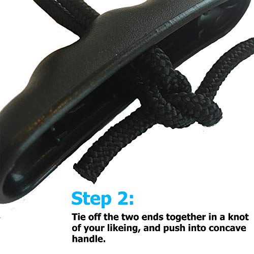 Occult Kayak Handles - Gray (2 Pack) - Heavy Duty - Sleek T-Handle Design - Heavy Duty Bungee - Easy 3-Step Installation and Ergonomic Comfort - Kayak and Boating Accessories - Image 4