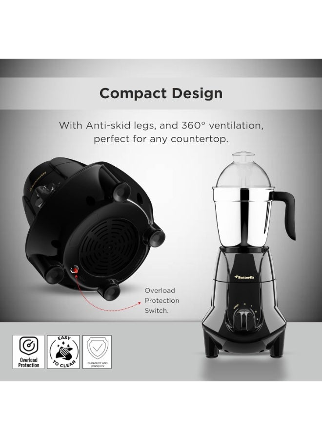 باترفلاي Butterfly Jet Elite Mixer Grinder, 750W, 4 Jars (Grey) - Image 3