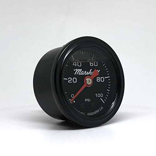 Marshall Instruments LBB00100 Fuel Pressure Gauge Black - Image 1