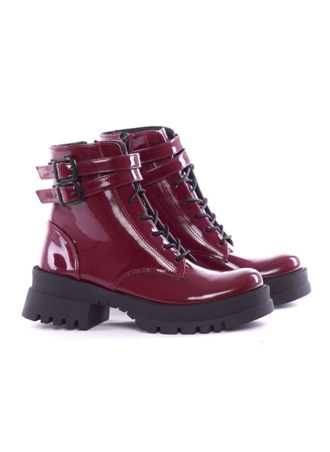 Mr.joe Boot For Women -Burgundy  - Image 2