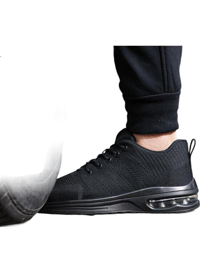 JUNBU Men'S Summer Breathable Steel Toe Anti-Smashing Anti-Piercing Lightweight Anti-Odor Safety Work Shoes 3120 Size 40 - Image 2