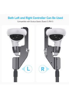 KASTWAVE VR Golf Club Extension for Oculus Quest 2 VR Golf Club Adapter Grip Accessory with 2 Controller Caps Bonus Carbon Fiber Golf Club Attached to Enhance Immersive VR Gaming Experience  - Image 4