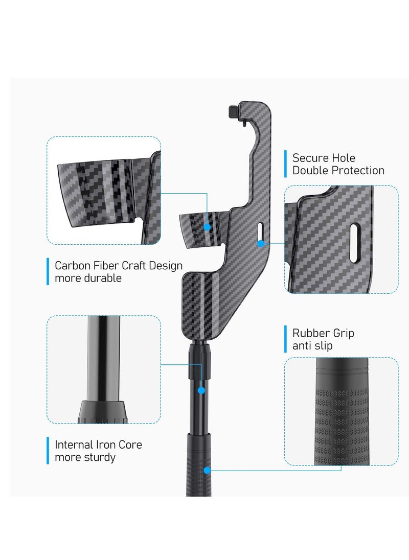 KASTWAVE VR Golf Club Extension for Oculus Quest 2 VR Golf Club Adapter Grip Accessory with 2 Controller Caps Bonus Carbon Fiber Golf Club Attached to Enhance Immersive VR Gaming Experience  - Image 3