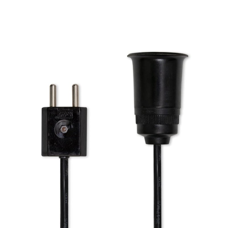 SeCro حامل مصباح LED من نوع E27 مع كابل تمديد، حامل مصباح مع سلك مرن وقابس 2 دبوس للاستخدام المتعدد (8 أمتار) - Image 5