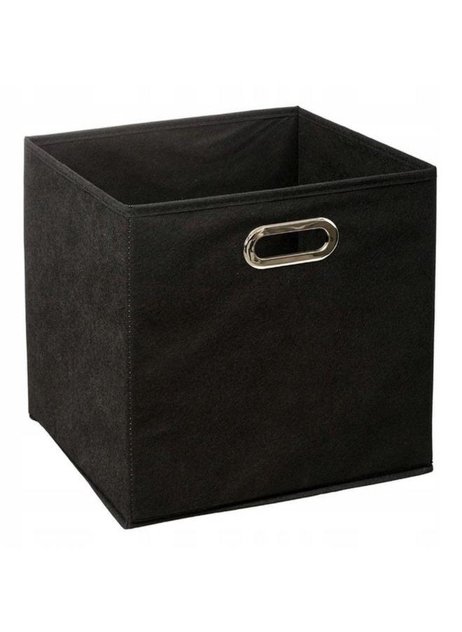 Five Simply Smart Polypropylene and Metal Foldable Storage Box Black 31 x 31cm 138885J  - Image 1