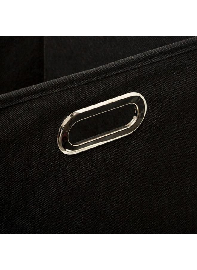 Five Simply Smart Polypropylene and Metal Foldable Storage Box Black 31 x 31cm 138885J  - Image 2