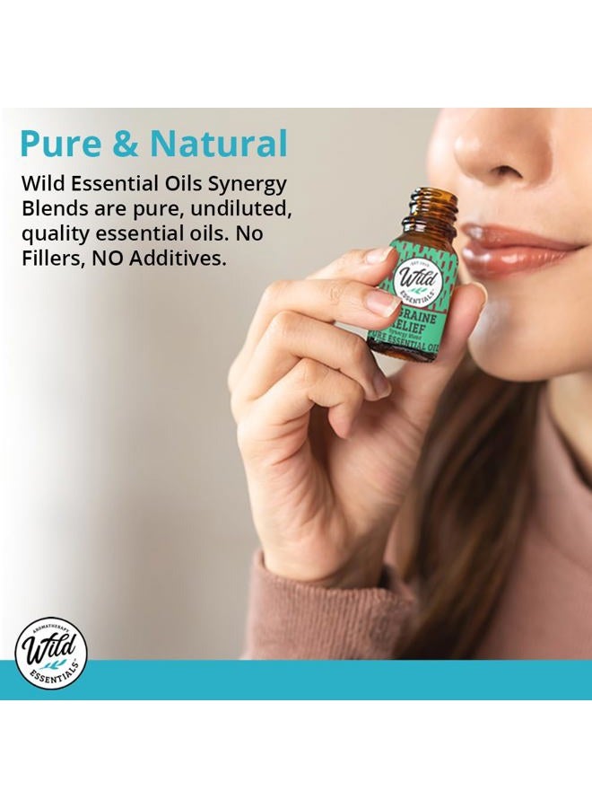 mEssentials Wild s"Breathe Easier" 100% Pure Oil Synergy Blend 2 Pack - 10ml, Cool and clearing for Congestion, Sinus, Allergies, stuffy Nose, Cold and flu Symptoms, Made and Bottled in USA - Image 3