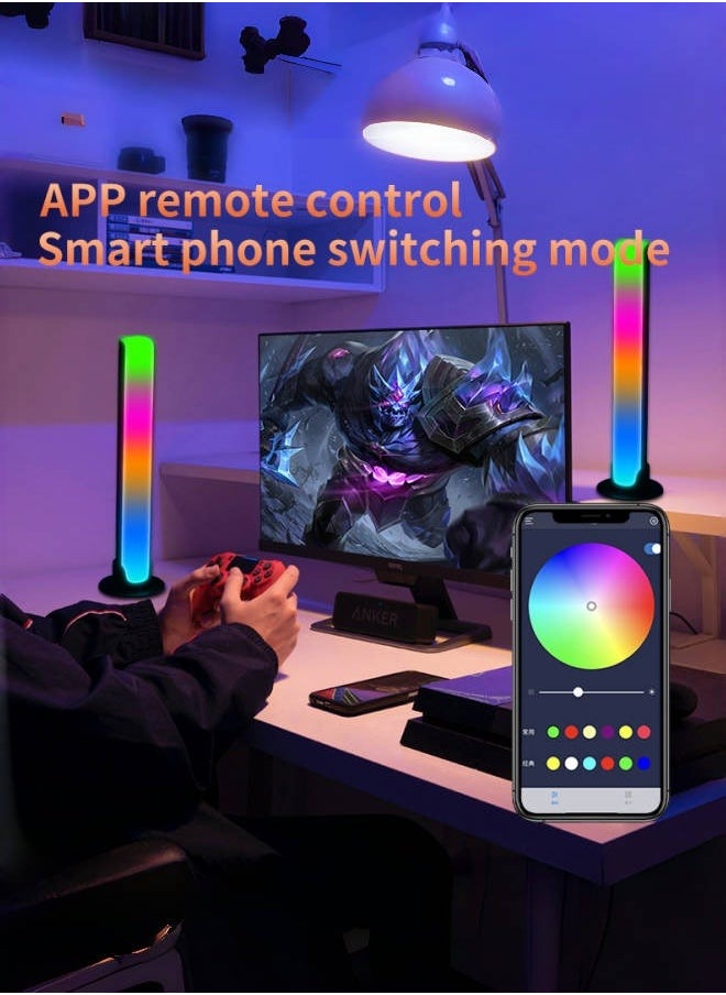 DAREU - RGB Light Bar, Music Sync RGB IC LED Lights Bars, USB Powered Ambient Lighting, Changing Gaming TV Backlight for PC Room Monitor Desk - Image 1