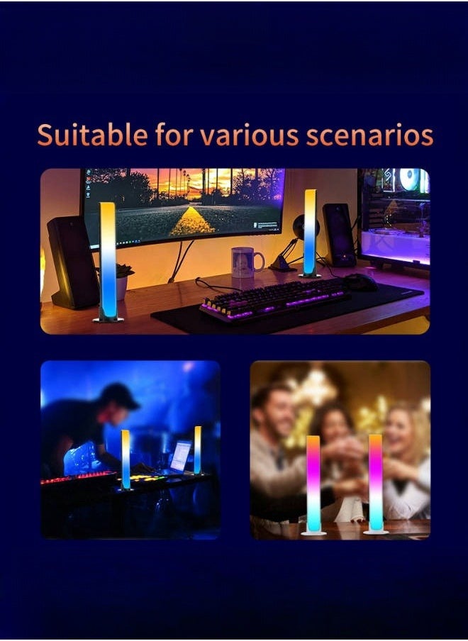 DAREU - RGB Light Bar, Music Sync RGB IC LED Lights Bars, USB Powered Ambient Lighting, Changing Gaming TV Backlight for PC Room Monitor Desk - Image 1