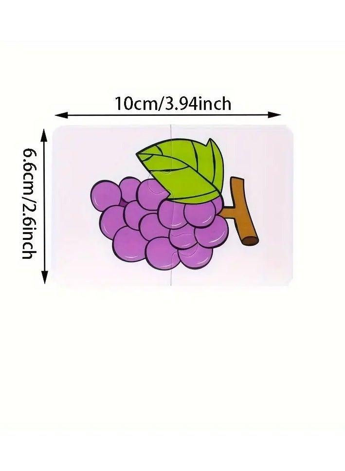 إسكدنيا 16 قطعة من بطاقات الألغاز للأطفال الصغار، ألعاب تعليمية، أشكال كرتونية، هدايا تدريب إدراكي، هدايا  وال وعيد الشكر، مجموعة ألغاز مطابقة تعليمية للأطفال الصغار، لعبة تنوير الطفولة المبكرة لإدراك الشكل - Image 3