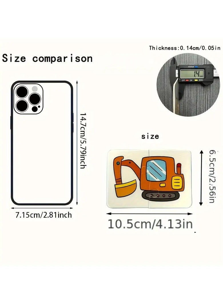 إسكدنيا 16 قطعة من بطاقات الألغاز للأطفال الصغار، ألعاب تعليمية، أشكال كرتونية، هدايا تدريب إدراكي، هدايا  وال وعيد الشكر، مجموعة ألغاز مطابقة تعليمية للأطفال الصغار، لعبة تنوير الطفولة المبكرة لإدراك الشكل - Image 5