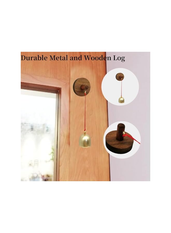 erorex Shopkeepers Bell, Wooden Door Bell, Adhesive Metal Doorbell, Shop Door Bell, Door Chime for Entrance, Shopkeepers Bell for Door Opening, Vintage Door Bell for Home Shop,Door Ornament - Image 3
