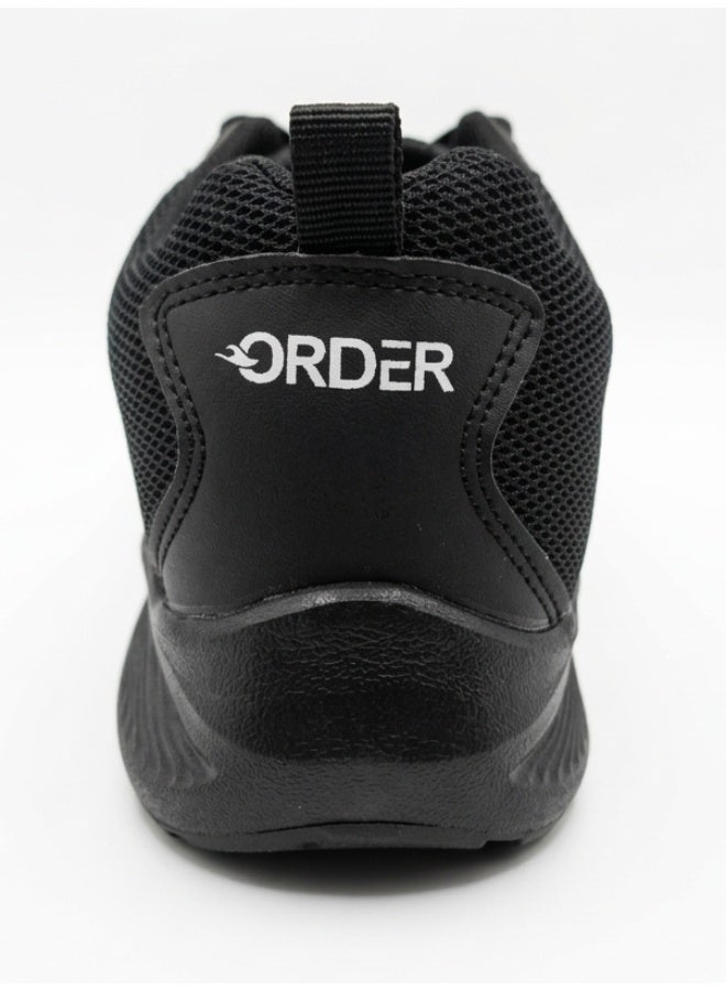 Order Nexaro Men's Lightweight Running Shoes - Breathable Synthetic Sneakers with Durable TR Sole -( SJ-202)Black - Image 2