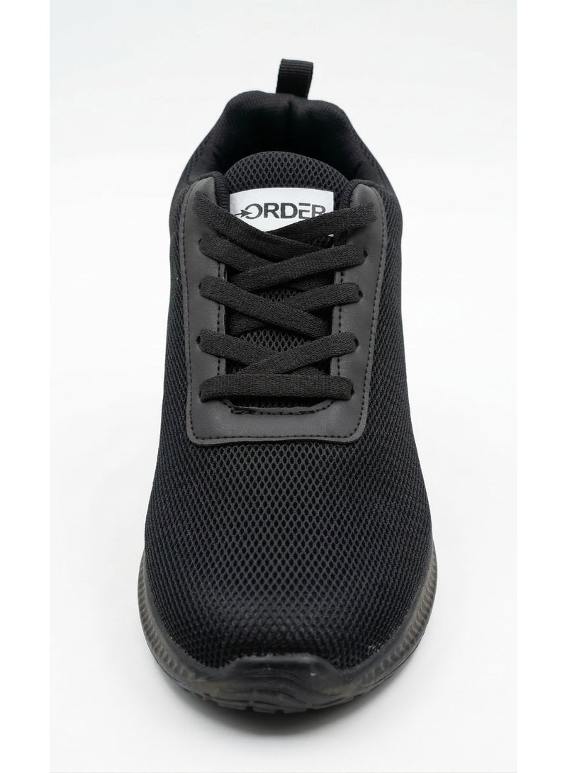 Order Nexaro Men's Lightweight Running Shoes - Breathable Synthetic Sneakers with Durable TR Sole -( SJ-202)Black - Image 1