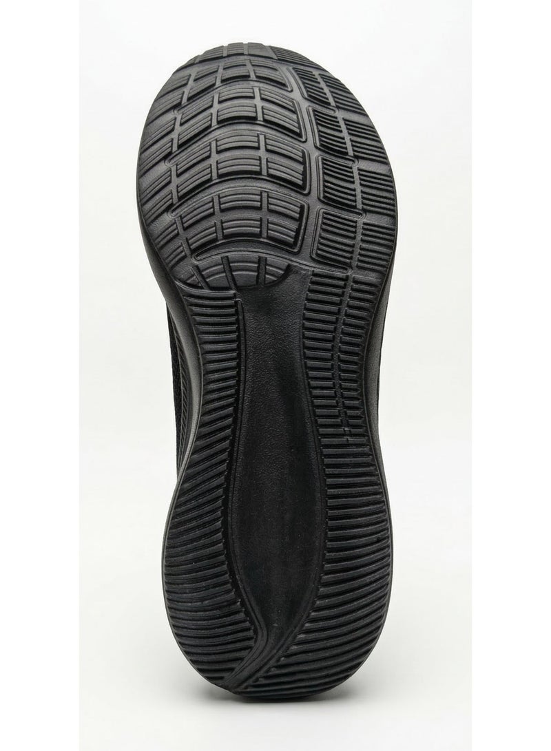 Order Nexaro Men's Lightweight Running Shoes - Breathable Synthetic Sneakers with Durable TR Sole -( SJ-202)Black - Image 4