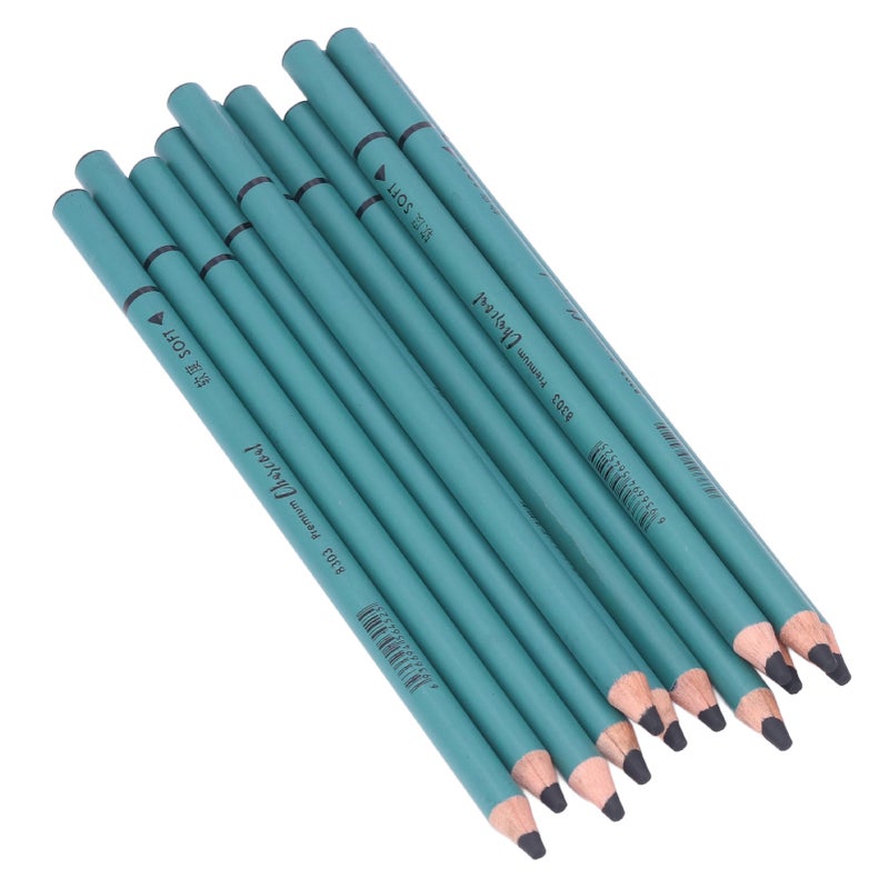 12Pcs Charcoal Pencils Flexible Write Smoothly Easy to Use Charcole Art Supply for Detailed Drawing Sketching Painting - Image 2