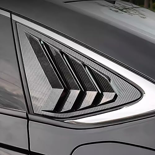 XYHGM for Honda 11th Accord 2023 2024 Exterior Accessories Sporty Car Rear Side Window Louvers Air Vent Scoop Shades Cover Trim Blinds 2PCS(Carbon Fiber) - Image 1
