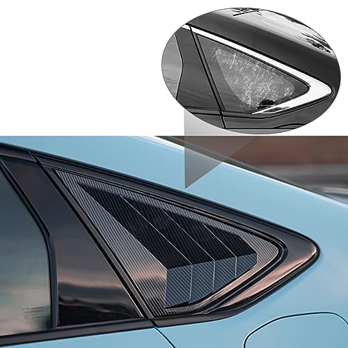 XYHGM for Honda 11th Accord 2023 2024 Exterior Accessories Sporty Car Rear Side Window Louvers Air Vent Scoop Shades Cover Trim Blinds 2PCS(Carbon Fiber) - Image 2
