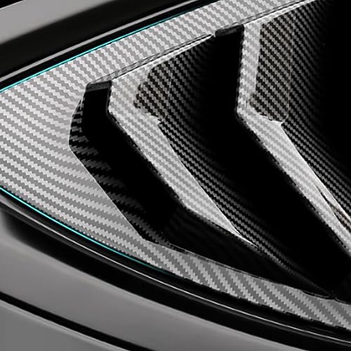 XYHGM for Honda 11th Accord 2023 2024 Exterior Accessories Sporty Car Rear Side Window Louvers Air Vent Scoop Shades Cover Trim Blinds 2PCS(Carbon Fiber) - Image 4